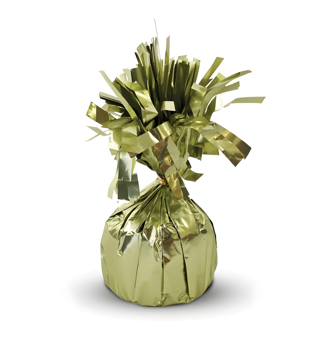 Těžítko na balónky – metalicky zelené