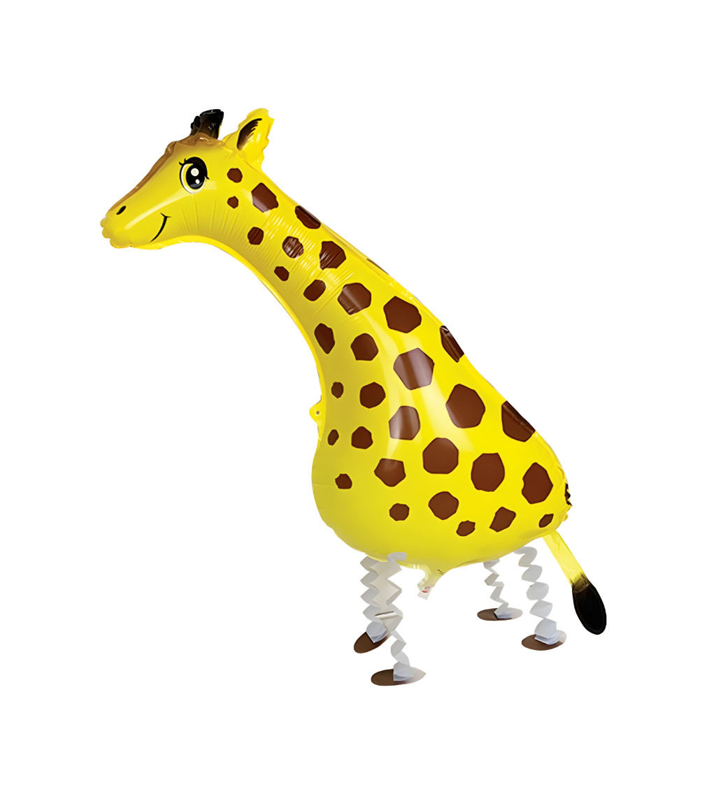 Chodící fóliový balónek – žirafa