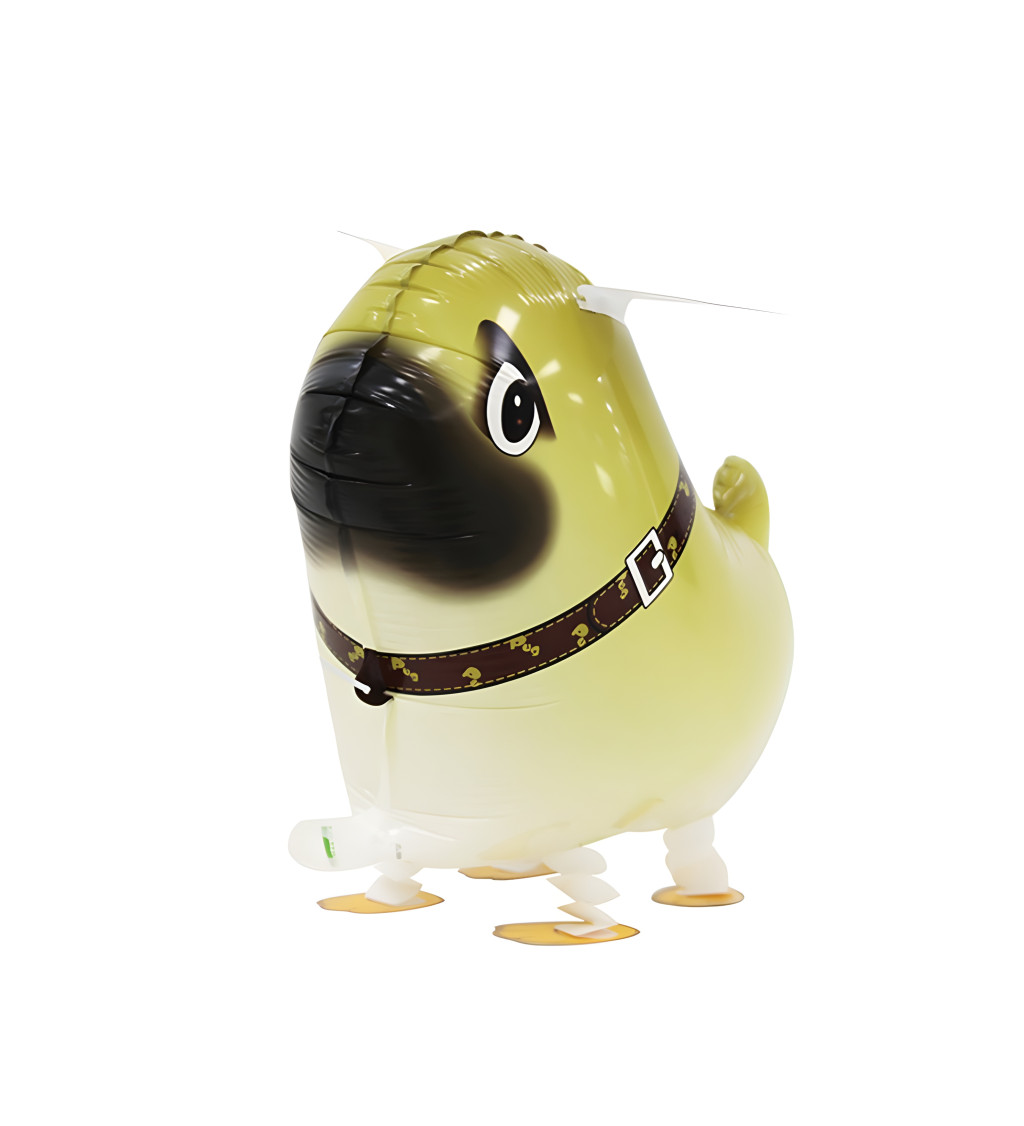 Chodící fóliový balónek – mops