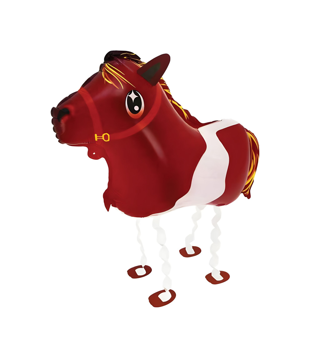 Chodící fóliový balónek – kůň