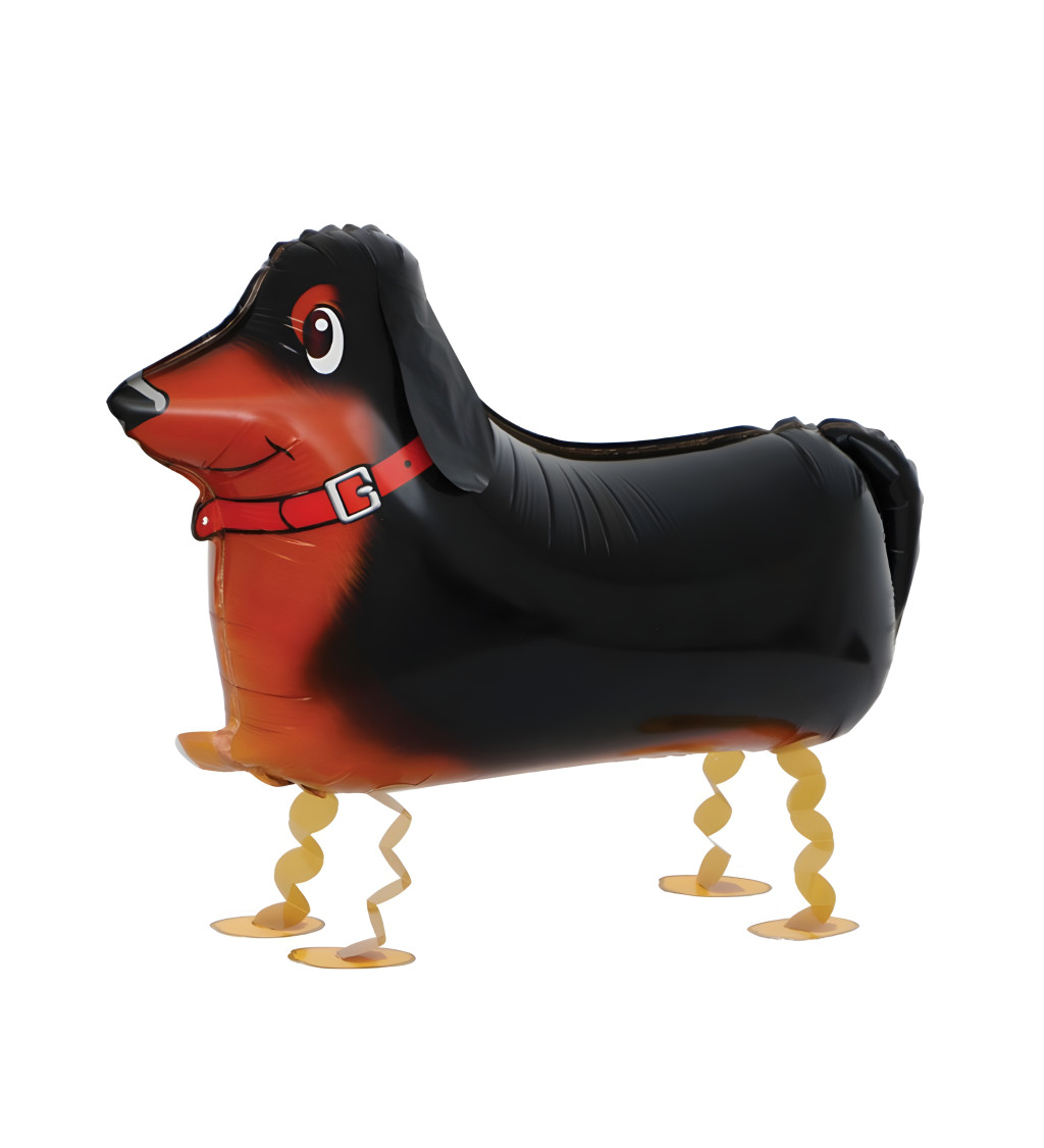 Chodící fóliový balónek – jezevčík