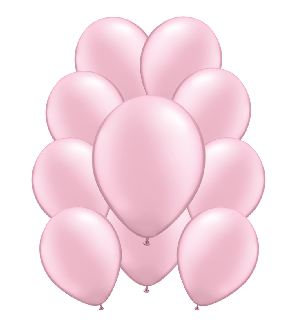 Latexové balónky pastelové – baby růžové