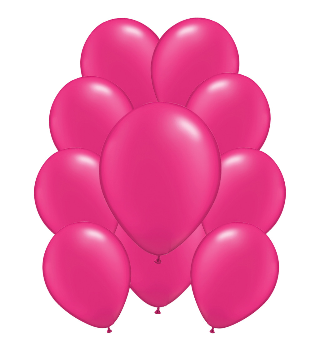 Latexové balónky pastelové – tmavě růžové