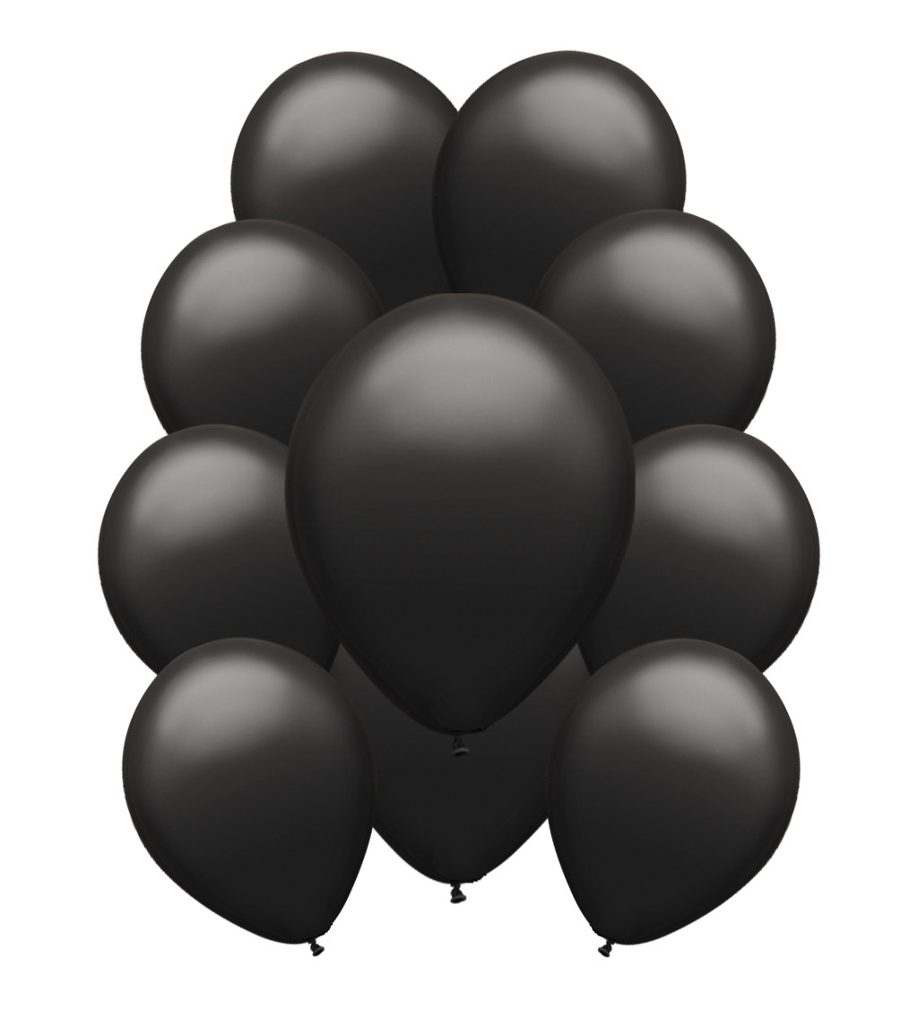 Latexové balónky pastelové – černé