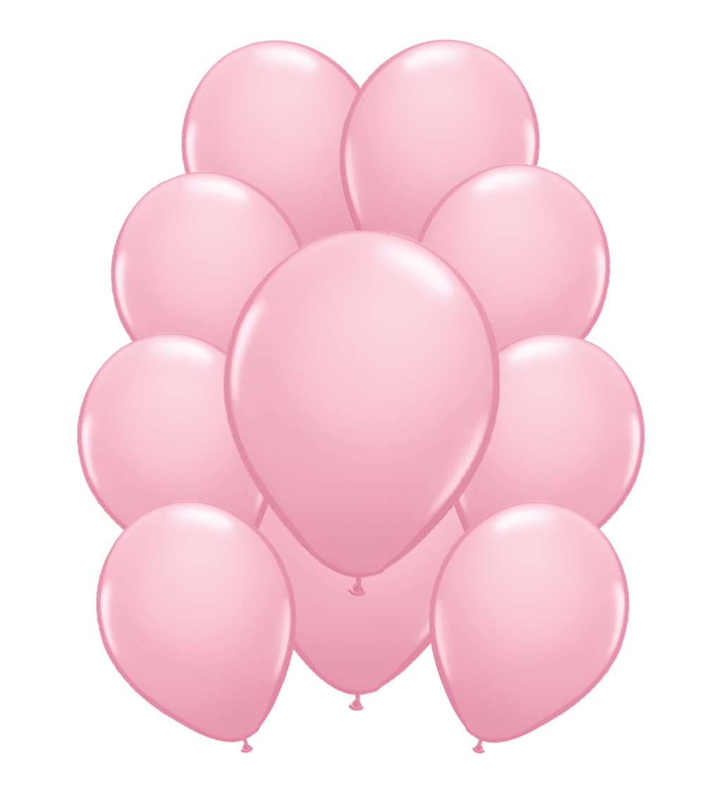 Latexové balónky metalické – baby pink