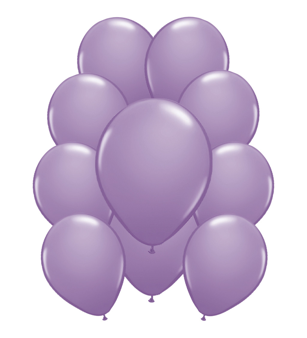 Latexové balónky metalické – světle fialové