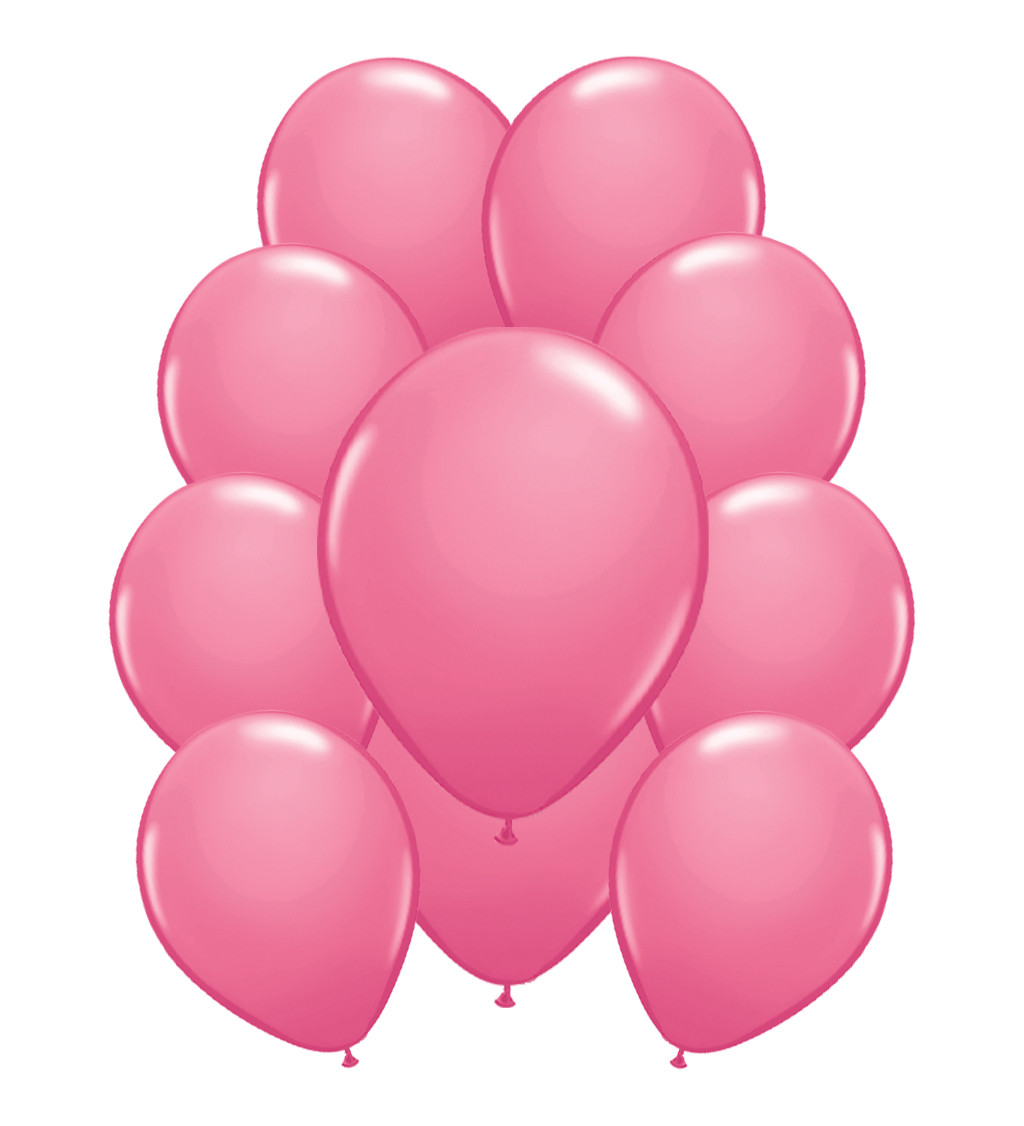 Latexové balónky metalické – růžové
