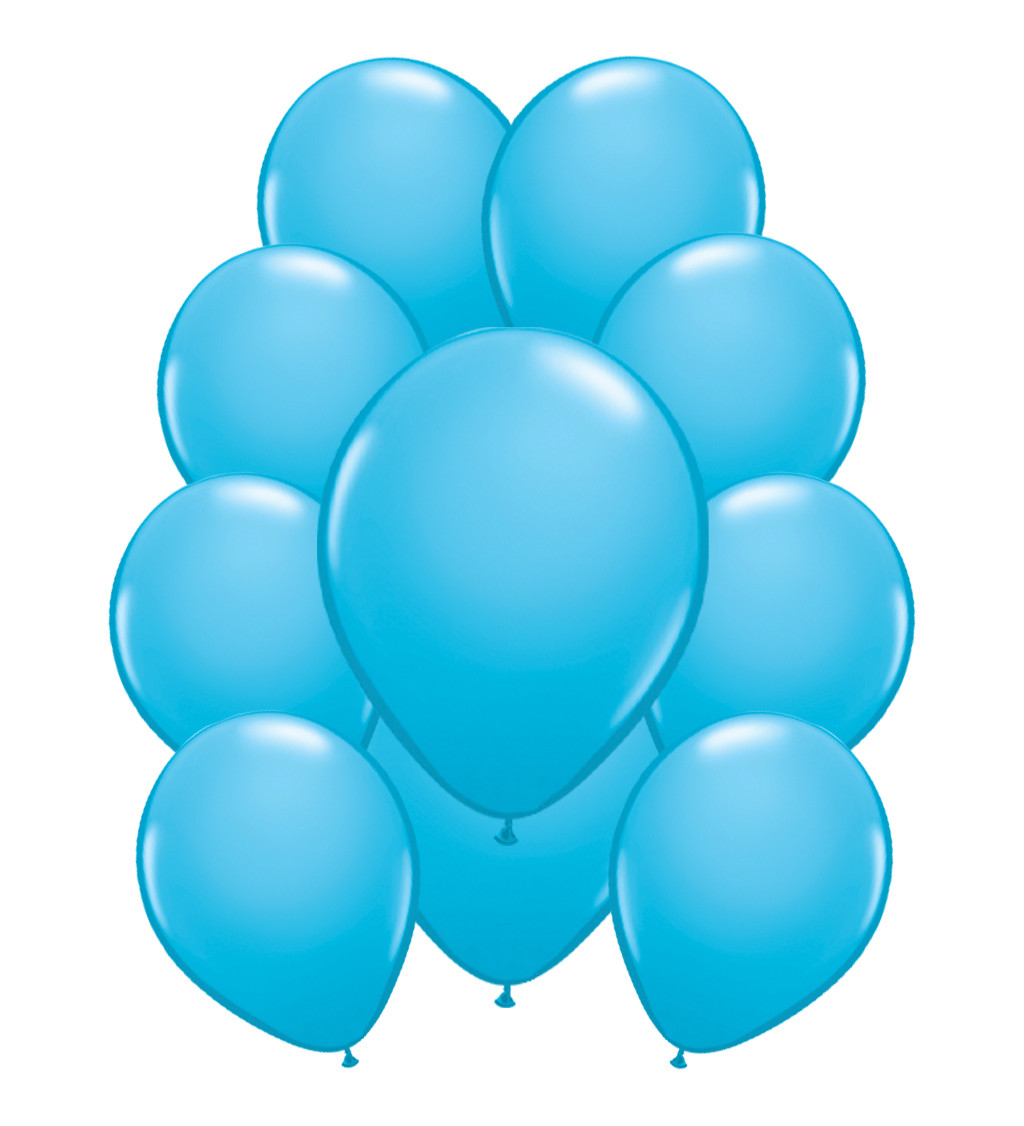 Latexové balónky metalické – baby blue