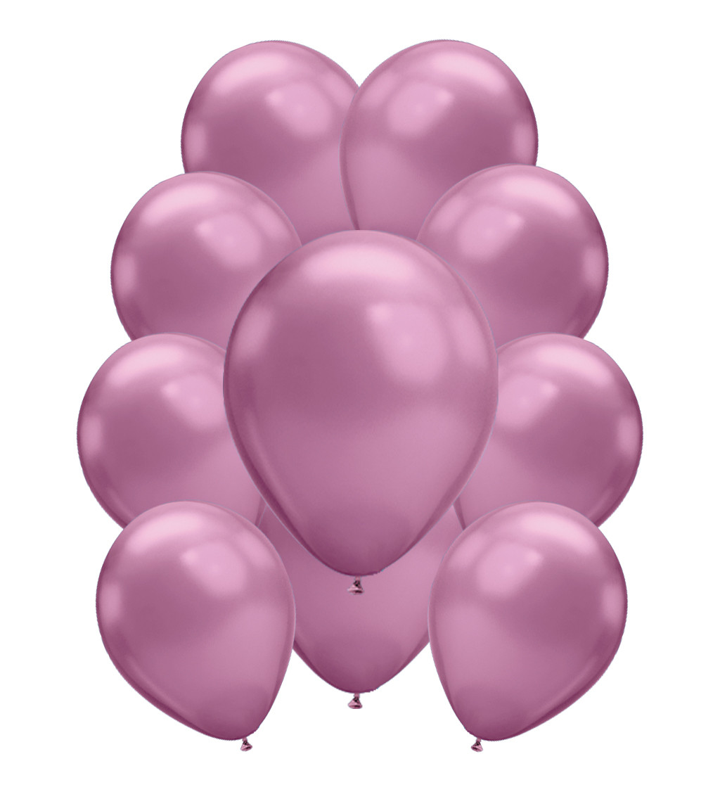 Latexové balónky chromové – fialové