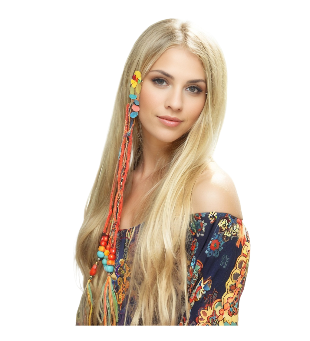 Dámská paruka 80s hippie
