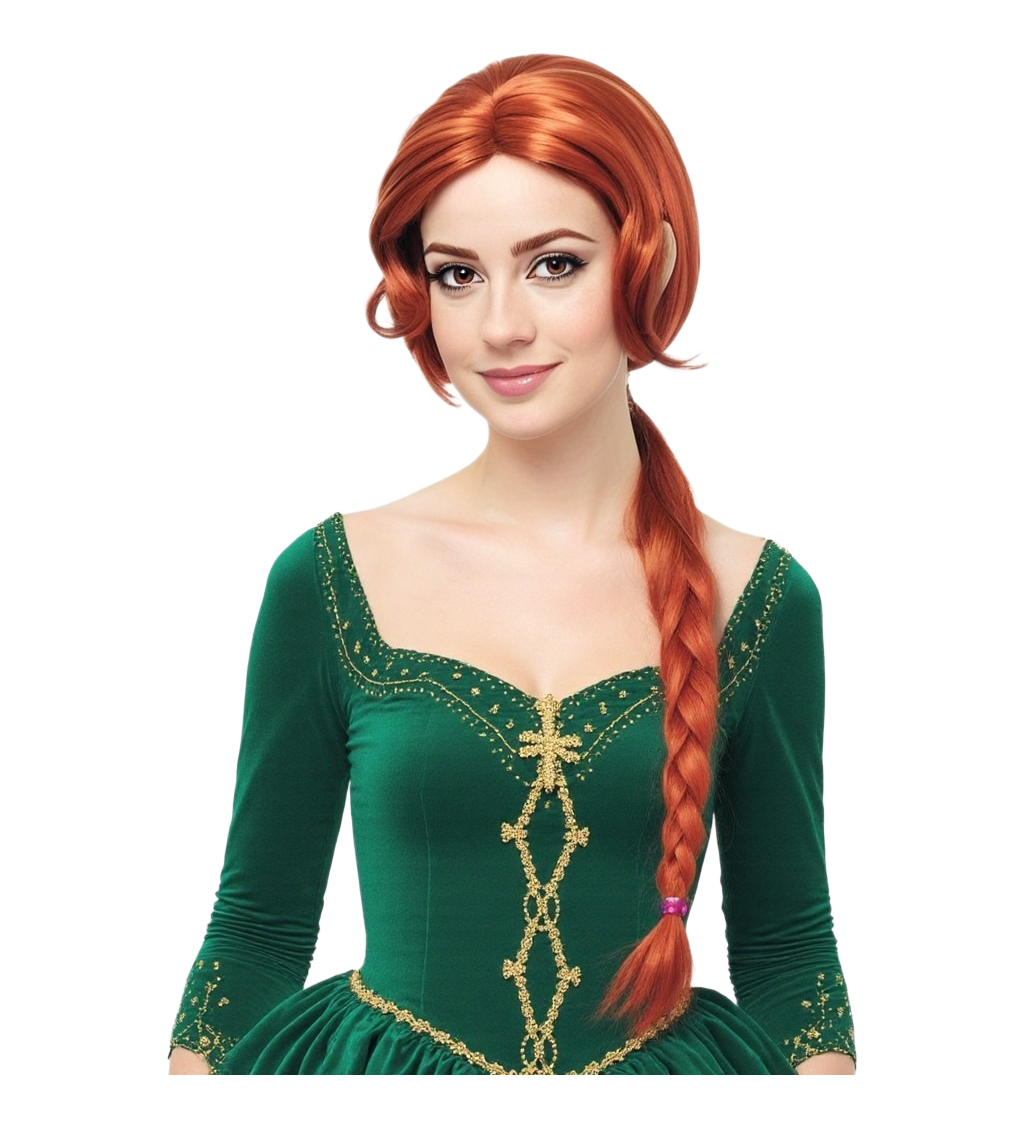 Dámská paruka – kouzelná zelená princezna