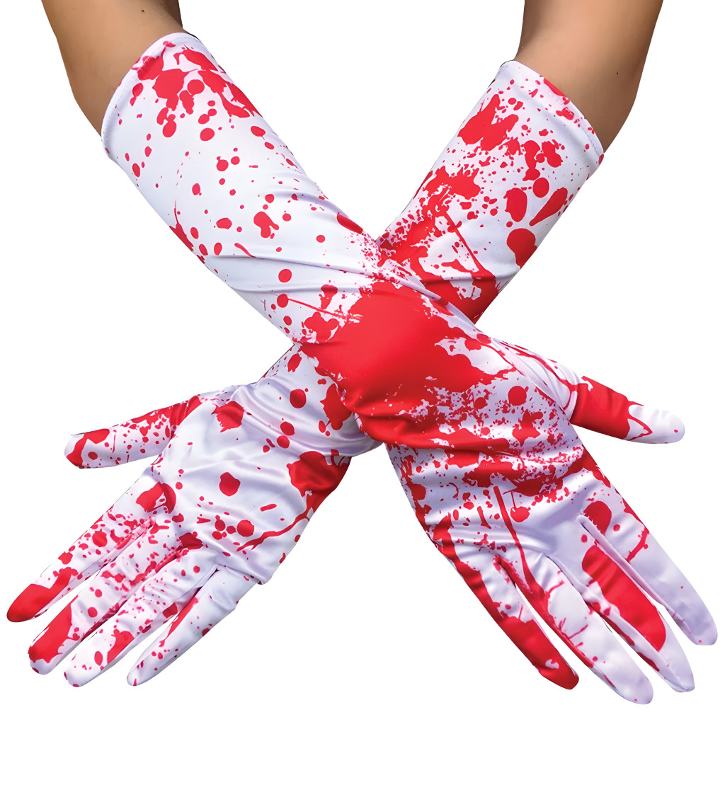 Krvavé dlouhé rukavice