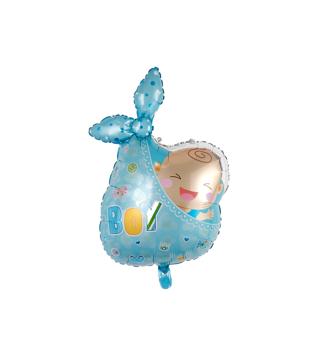 Fóliový balónek – Baby Shower Boy, modrý, 77 × 52 cm