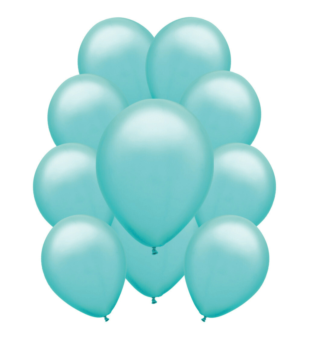 Latexové balónky pastelové – tyrkysové
