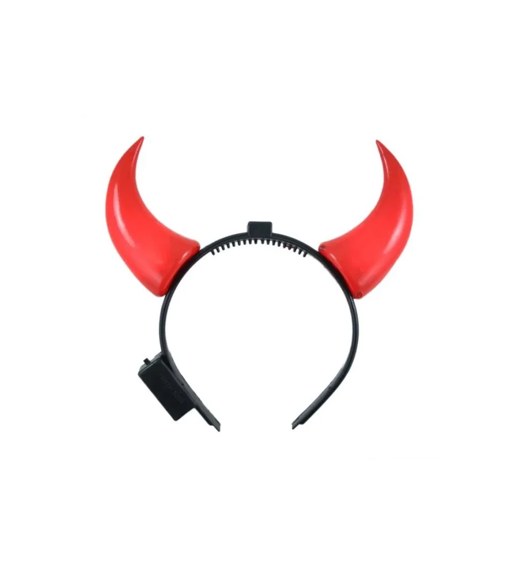 Svítící rohy pro čerta