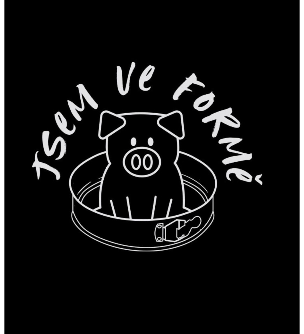 Dámské černé tričko – Jsem ve formě