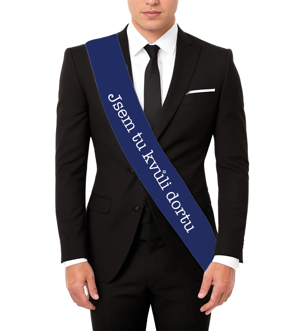 Jsem tu kvůli dortu – zábavná šerpa