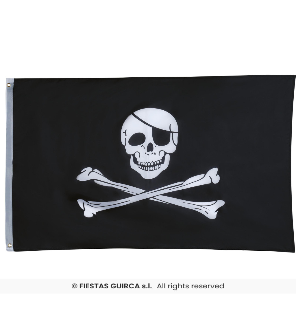 Vlajka piráta – 90 × 150 cm