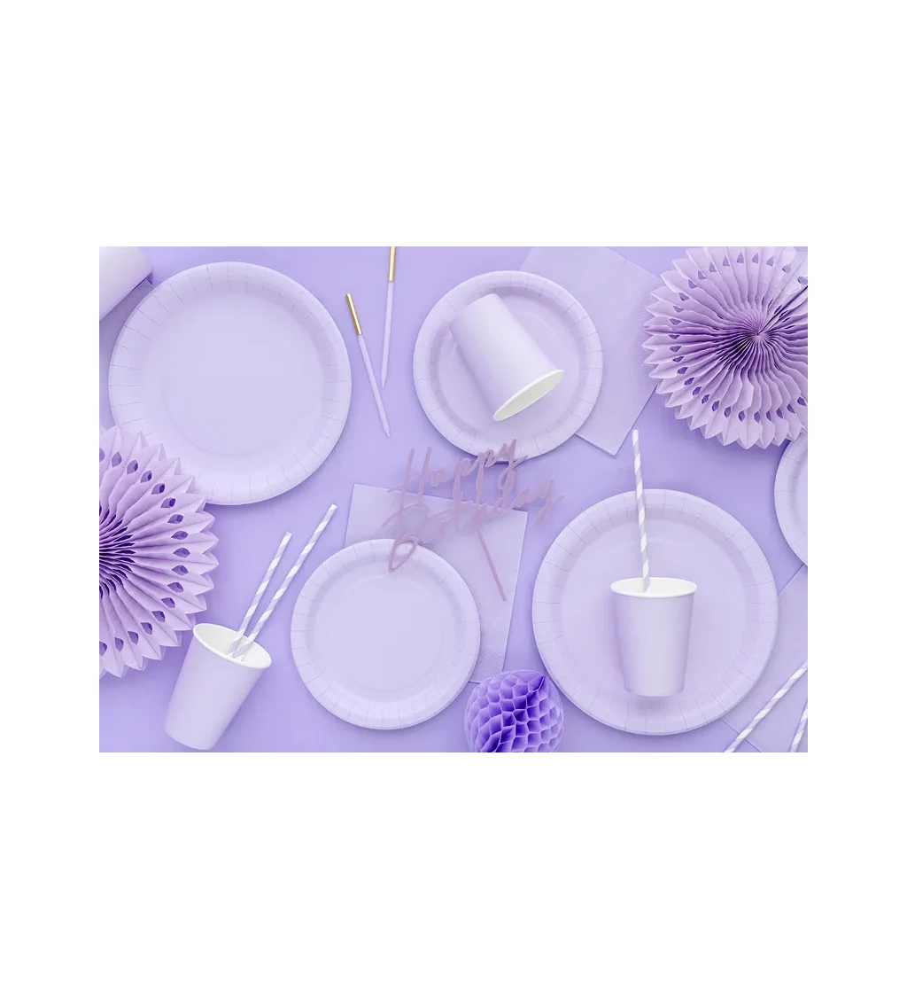 Levandulové talířky 23 cm (6 ks)