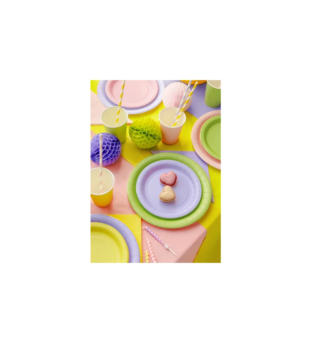 Levandulové talířky 23 cm (6 ks)