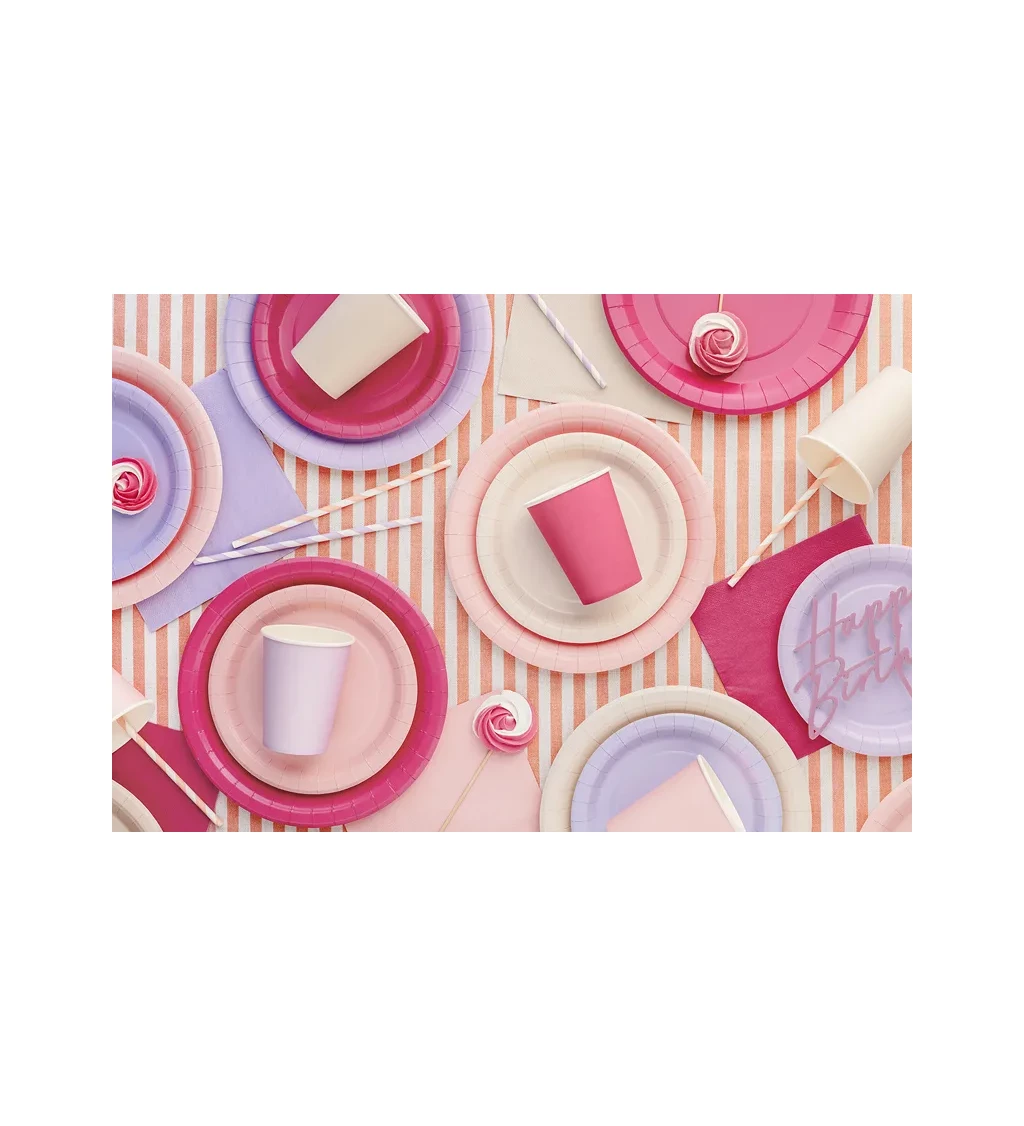 Levandulové talířky 23 cm (6 ks)