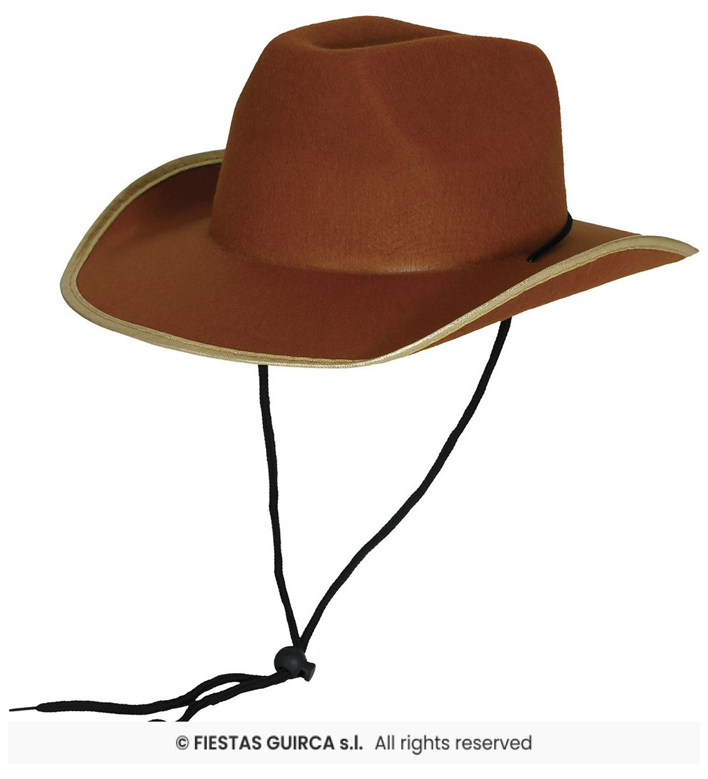 Kovbojský klobouk – hnědý