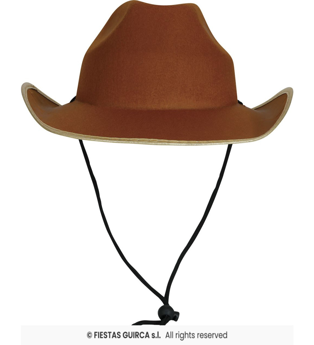 Kovbojský klobouk – hnědý