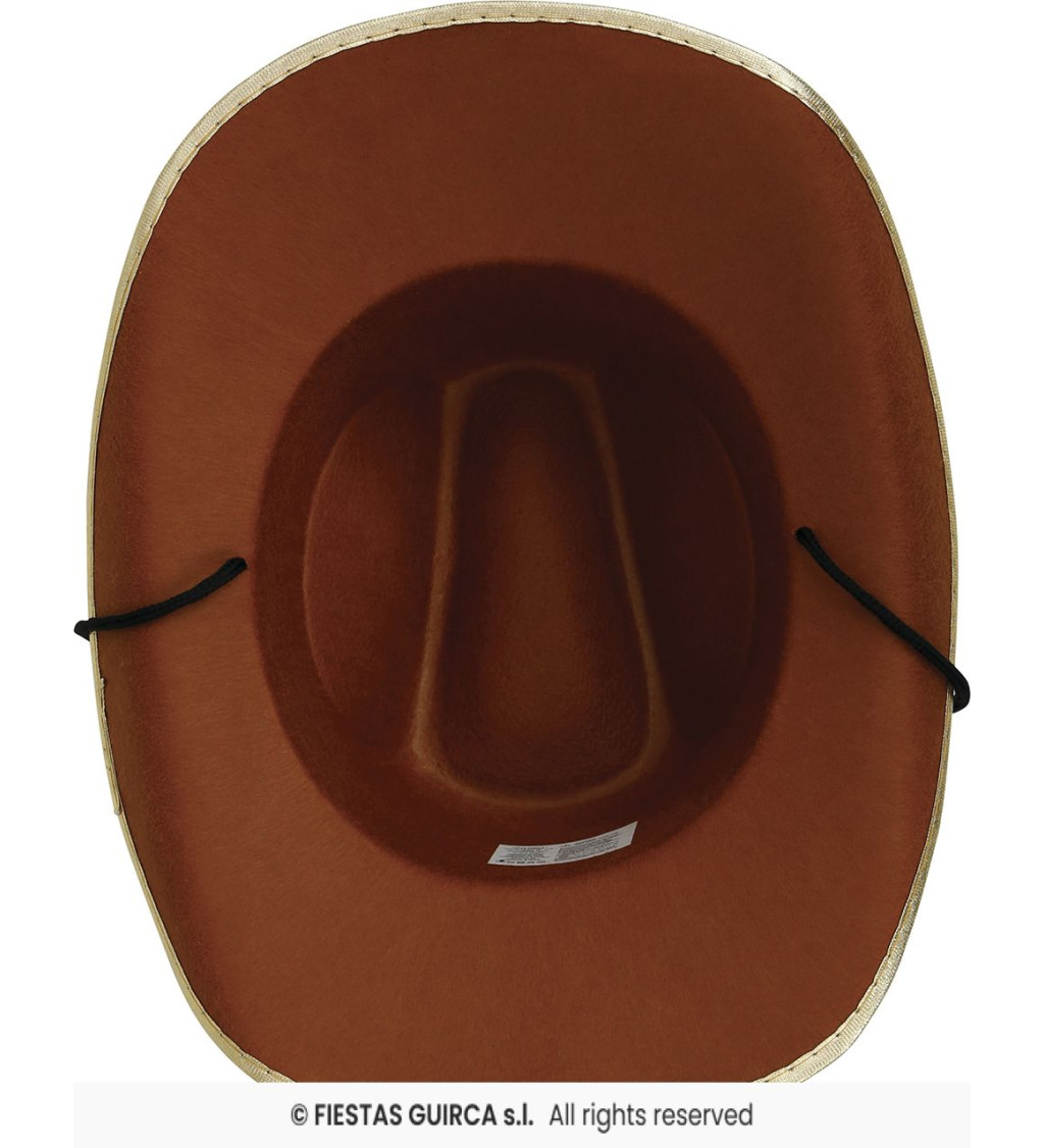Kovbojský klobouk – hnědý
