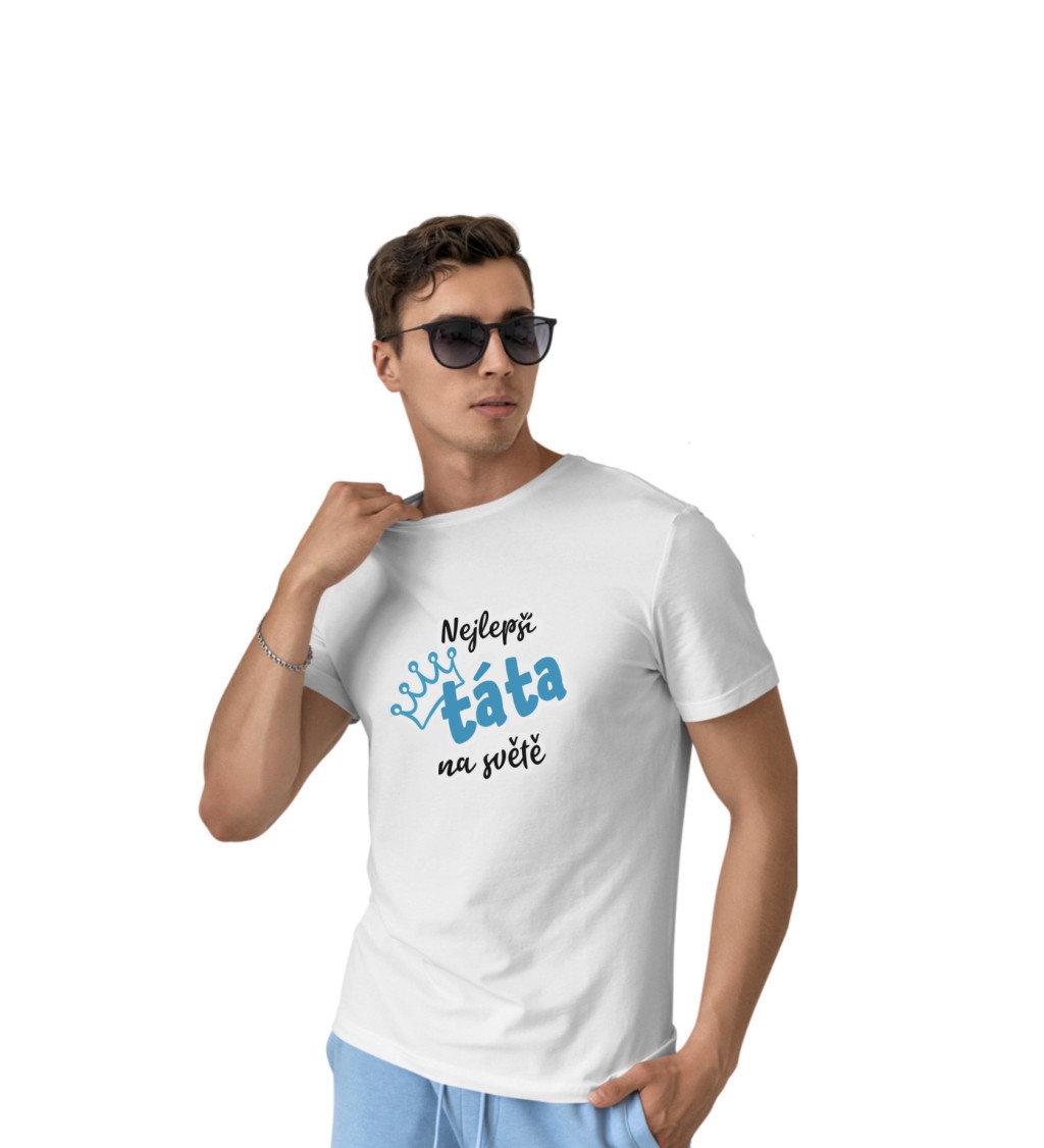 Pánské triko bílé - Nejlepší táta na světe