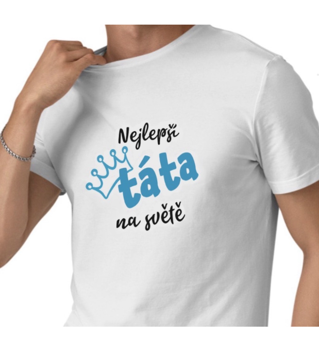 Pánské triko bílé - Nejlepší táta na světe