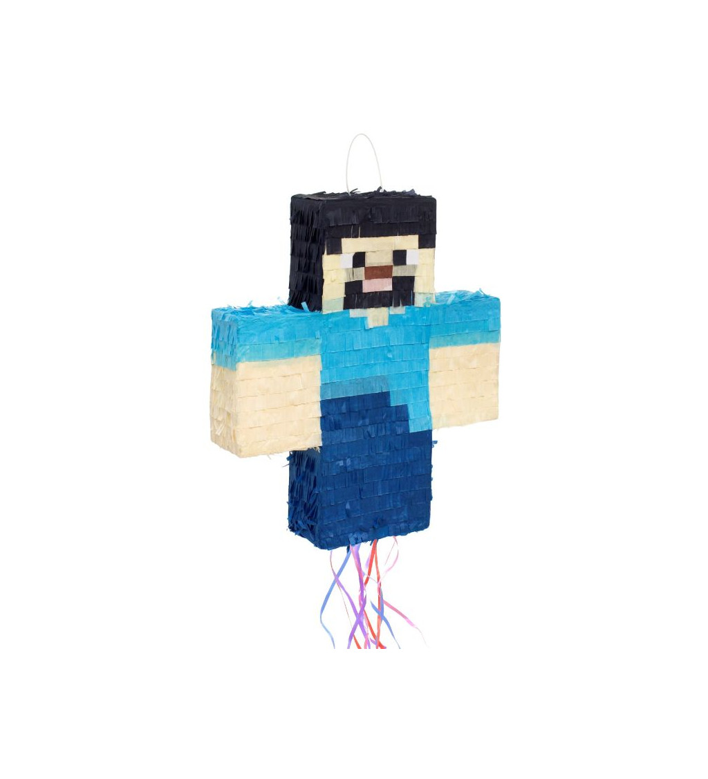 Pixelový panáček piňata 40 cm