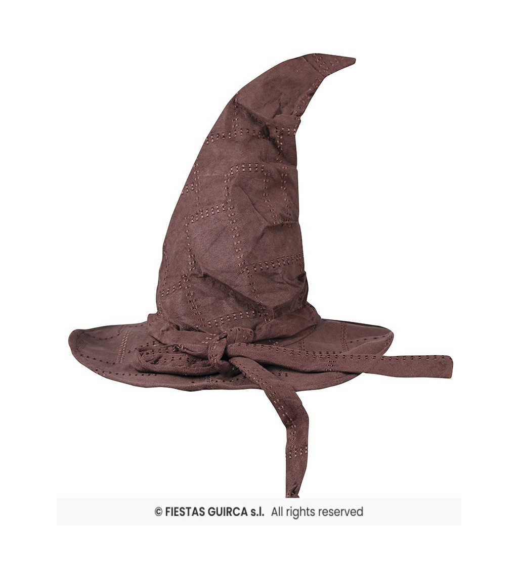 Klobouk čaroděje pro děti – hnědý