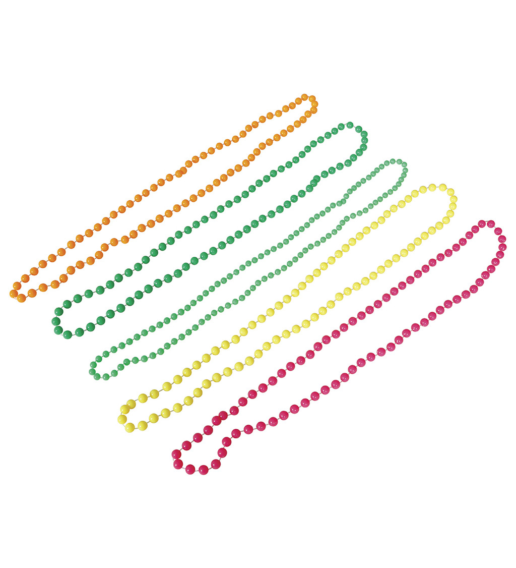 Barevné perlové náhrdelníky – sada