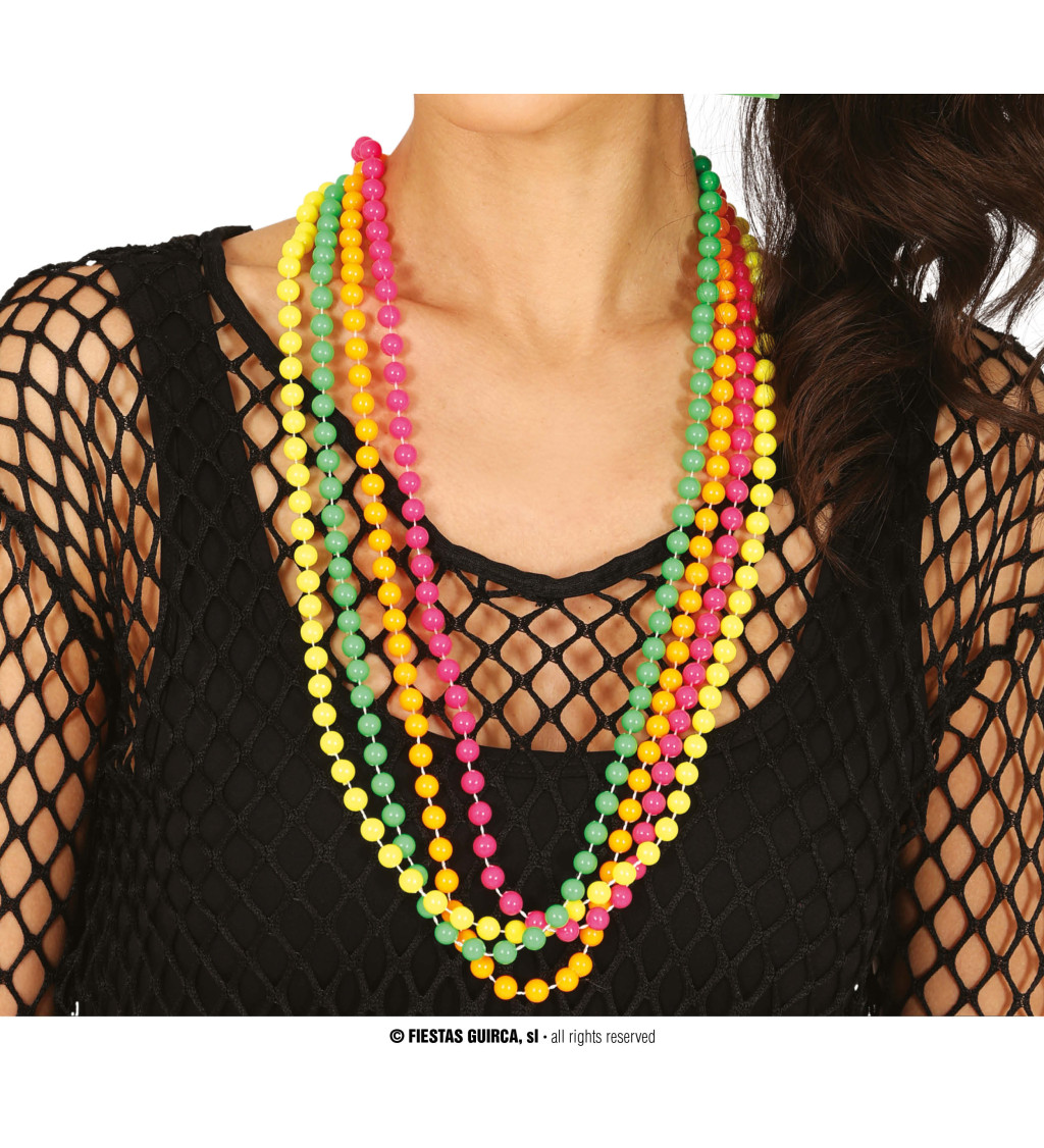 Barevné perlové náhrdelníky – sada