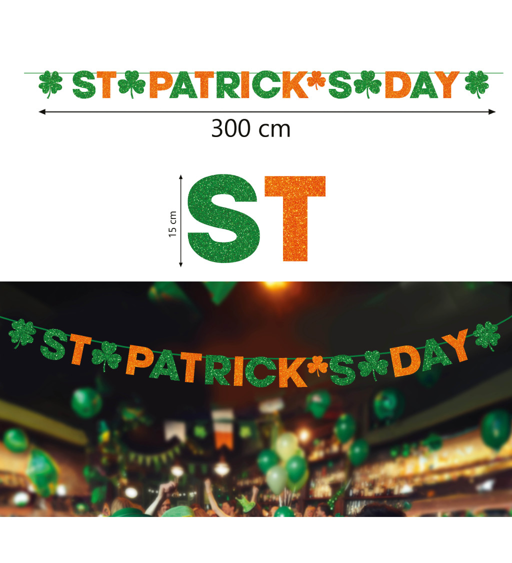 Sv. Patrik – girlanda