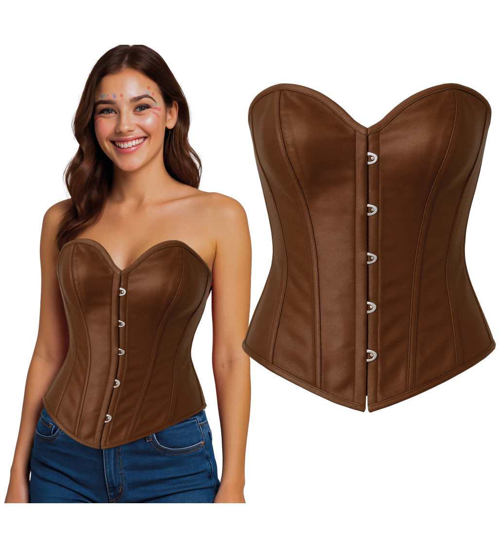 Hnědý korzet
