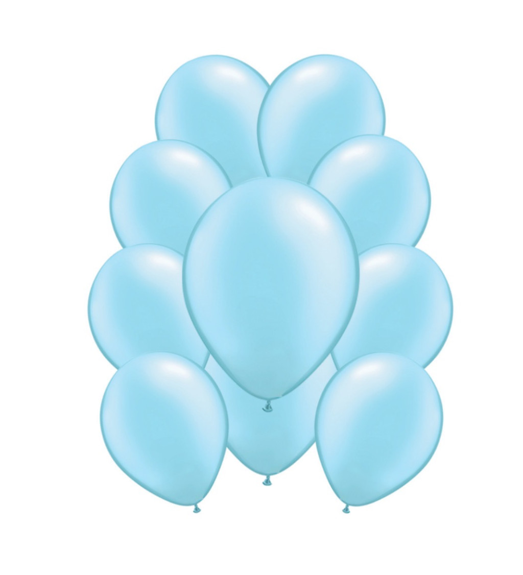 Latexové balónky pastelové – baby modré