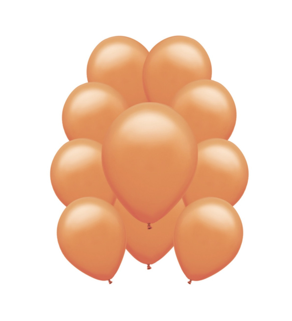 Latexové balónky pastelové – oranžové