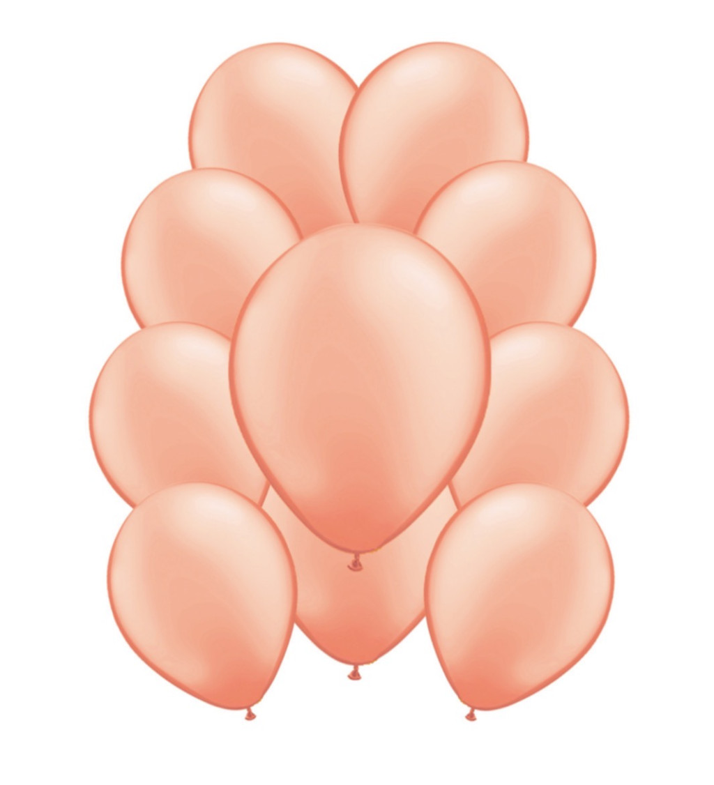 Latexové balónky metalické – rosegold