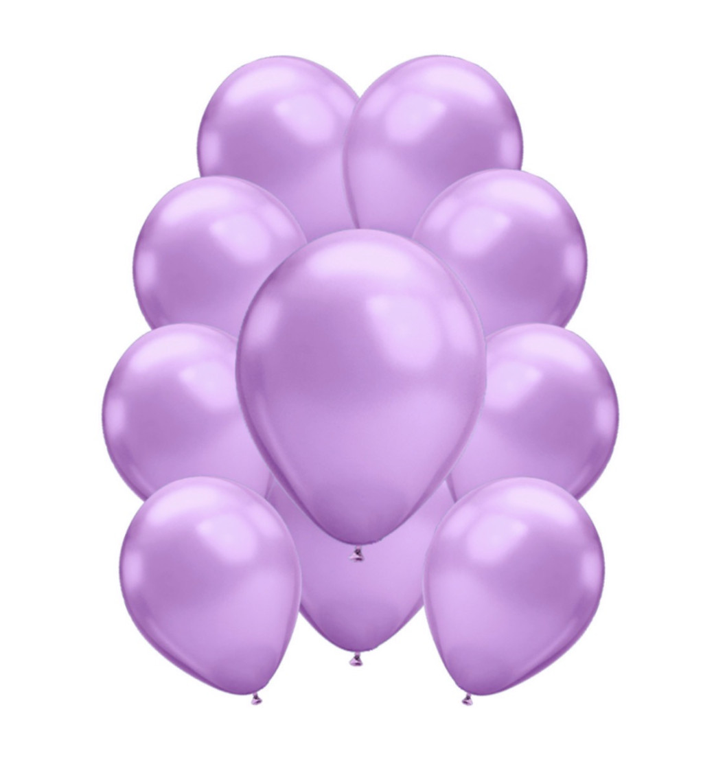Latexové balónky chromové – fialové