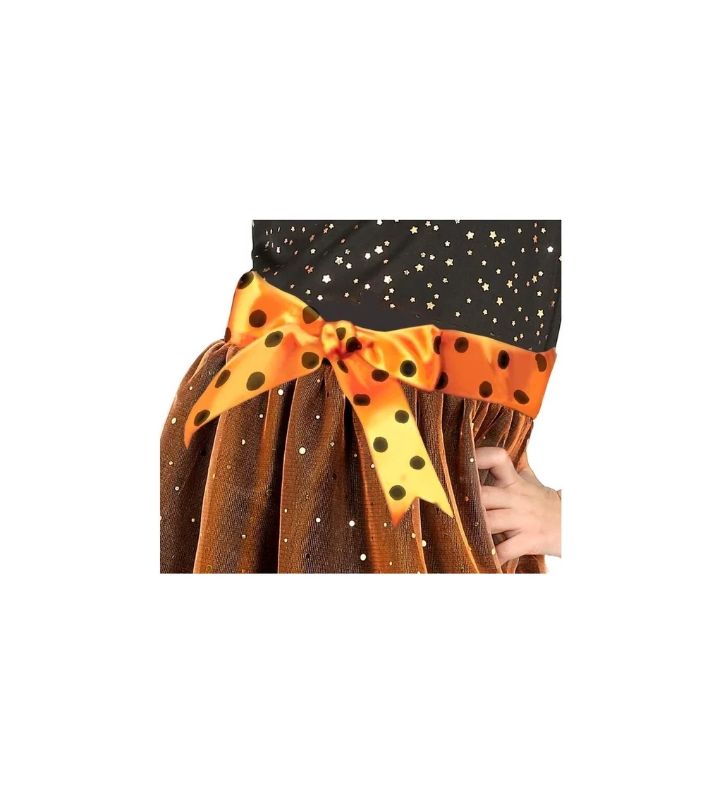 Dětský kostým Čarodějnice oranžová magie