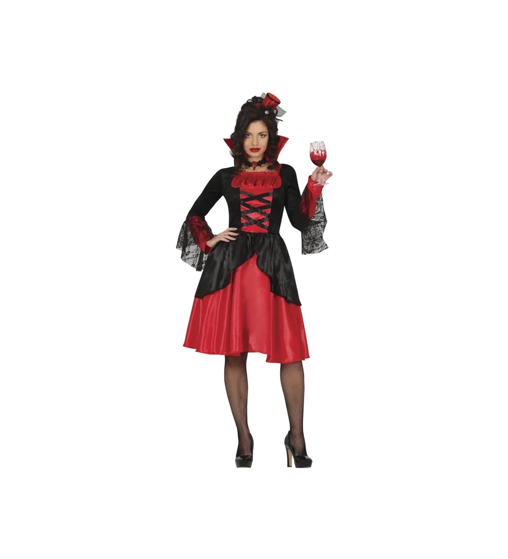 Dámský kostým Upírka temná elegance