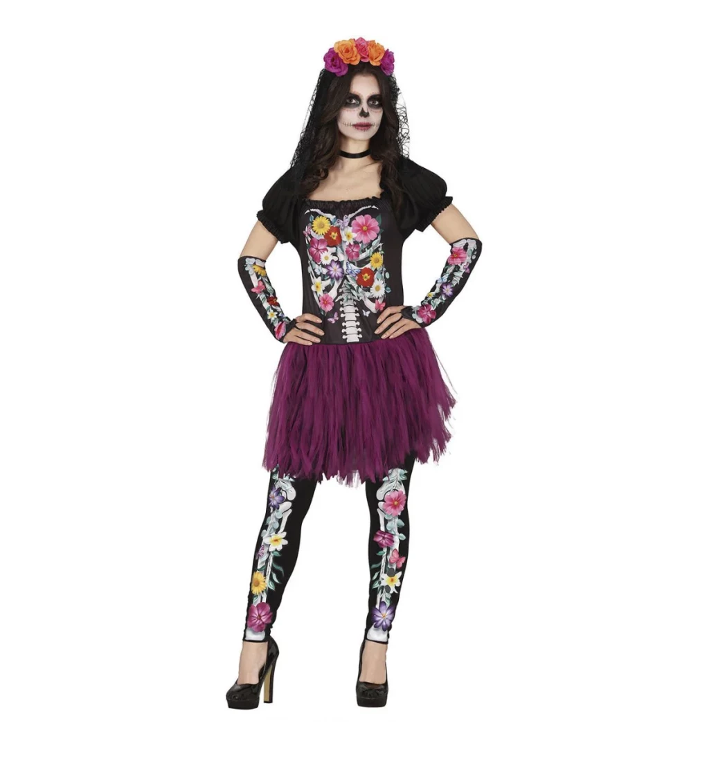 Dámský kostým Catrina Día de los Muertos