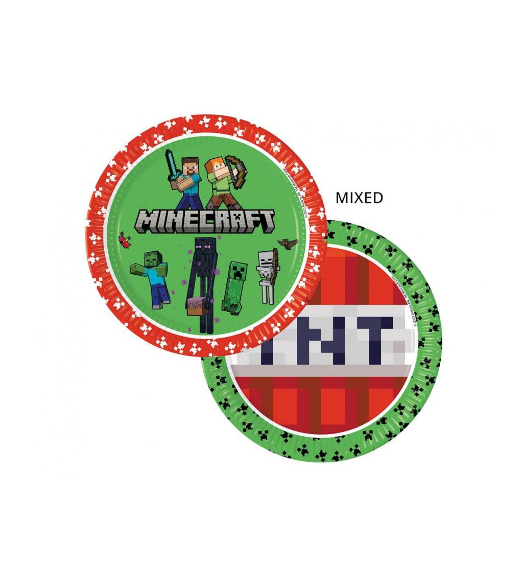 Papírové talíře: Minecraft