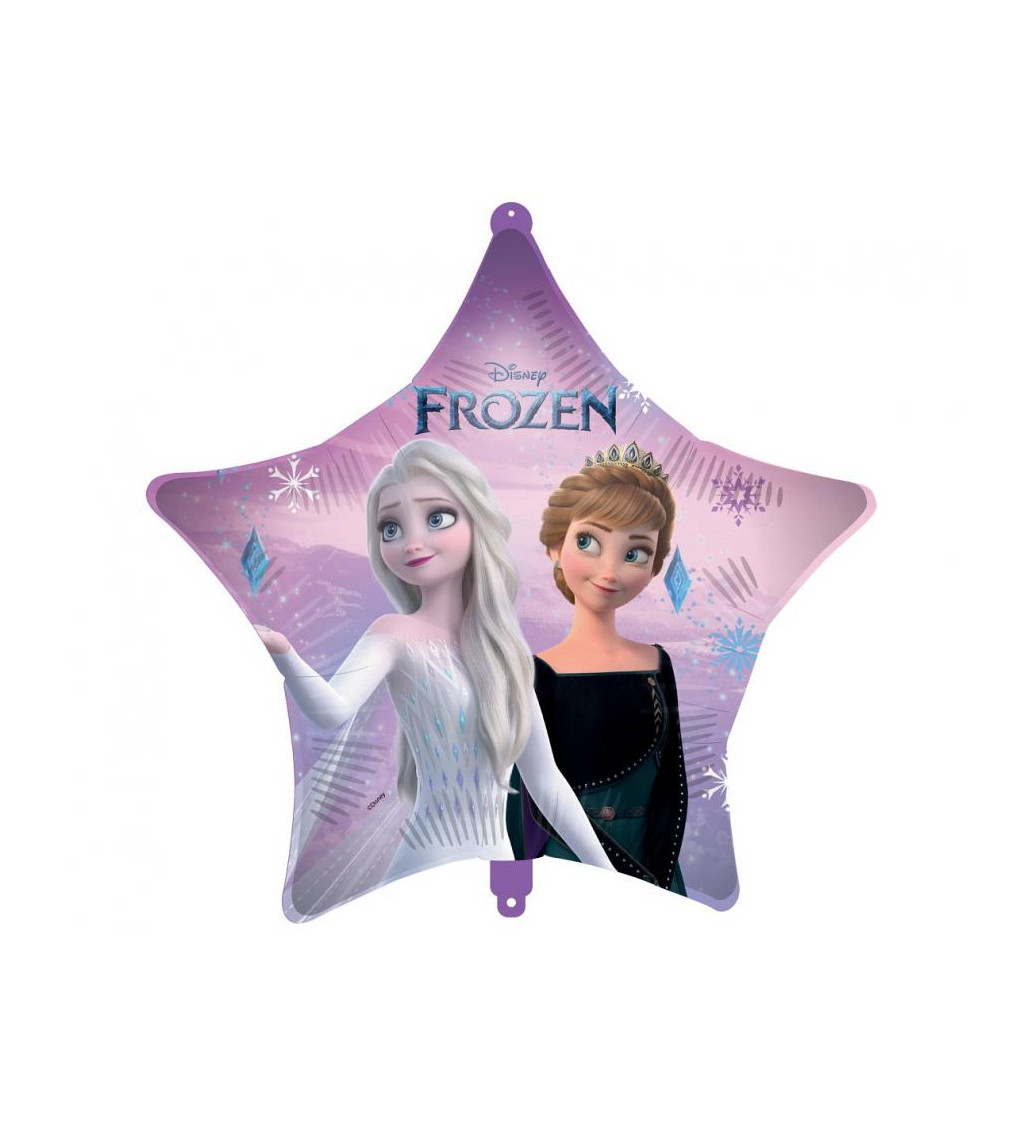 Fóliový balónek hvězda Frozen