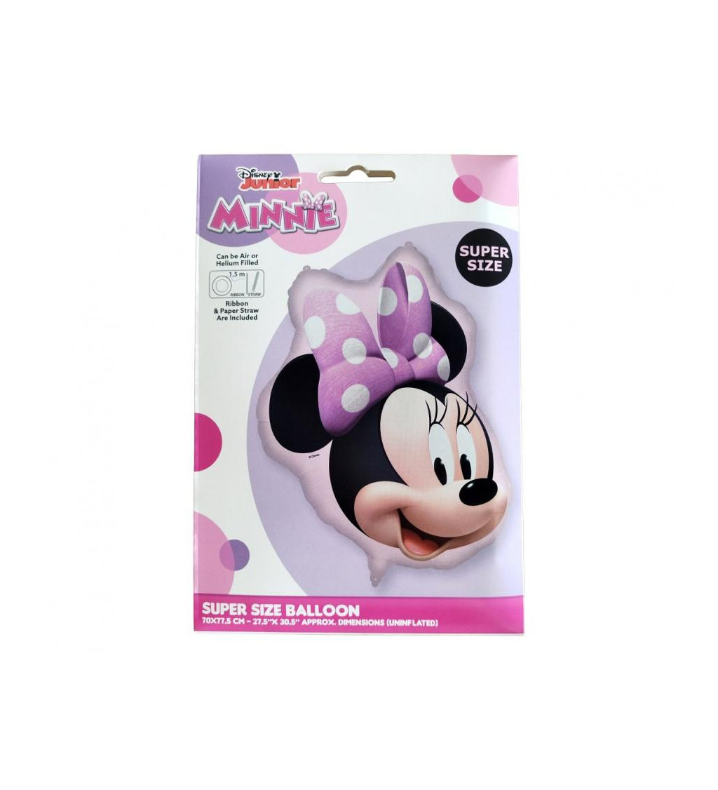 Minnie Mouse – velký fóliový balónek Disney 77 cm