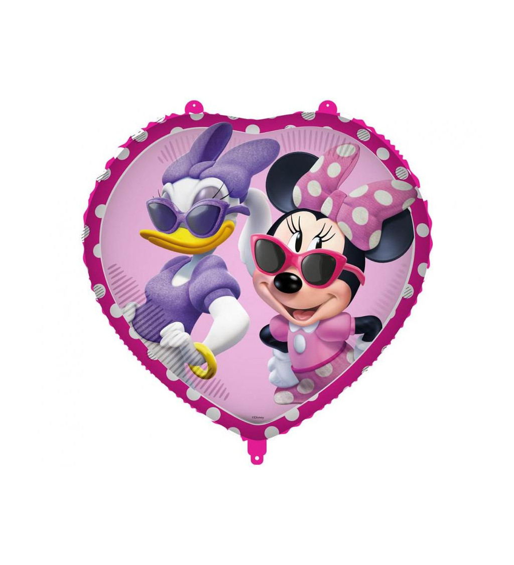 Fóliový balónek srdce - Minnie