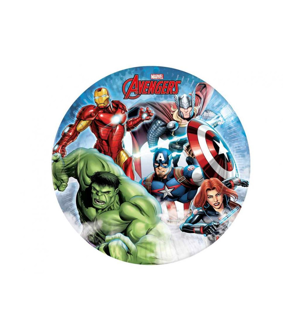 Avengers papírové talíře