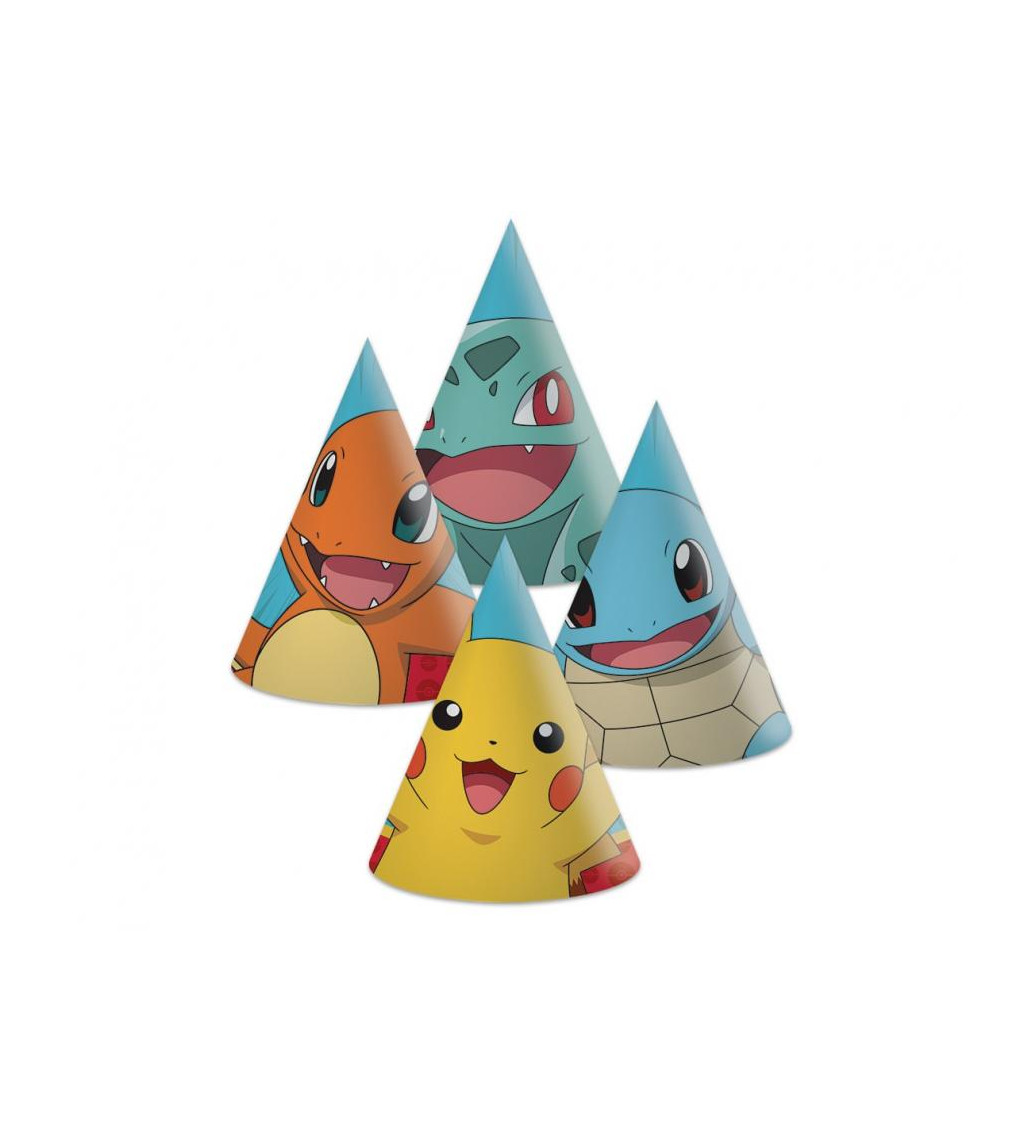 Pokémon papírové čepice – sada 6 ks