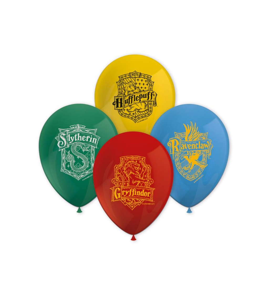 Harry Potter Bradavické koleje – balónky 8 ks sada